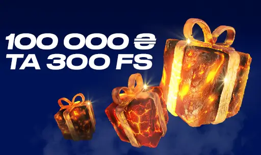 Vulkan Casino — подарунки та бонуси для гравців Акційні подарунки у Vulkan Casino з бонусами до 100 000₴ та 300 FS